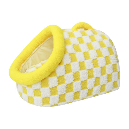 Four Seasons Semi - Enclosed Dog House – Cozy & Warm Pet Bed - BestPawShop12098535 - yellow - s - 